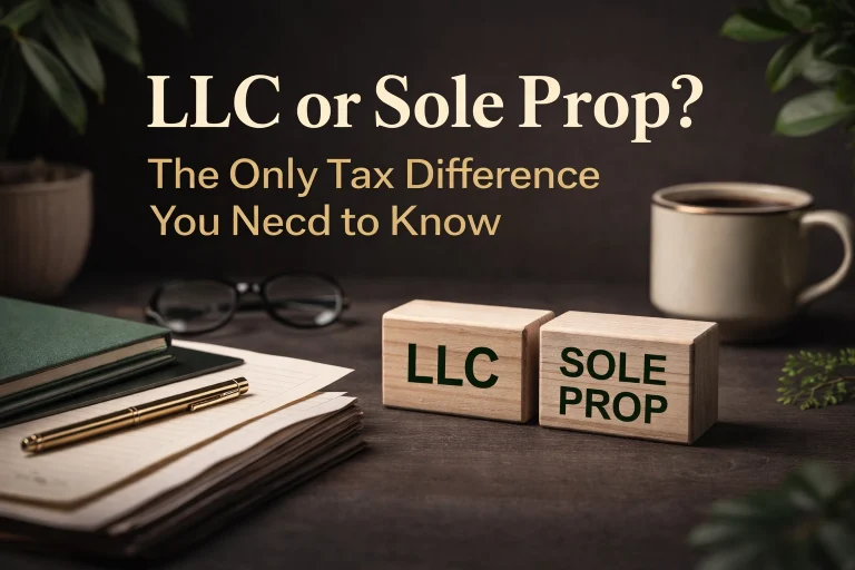 LLC or Sole Prop? The Only Tax Difference You Need to Know