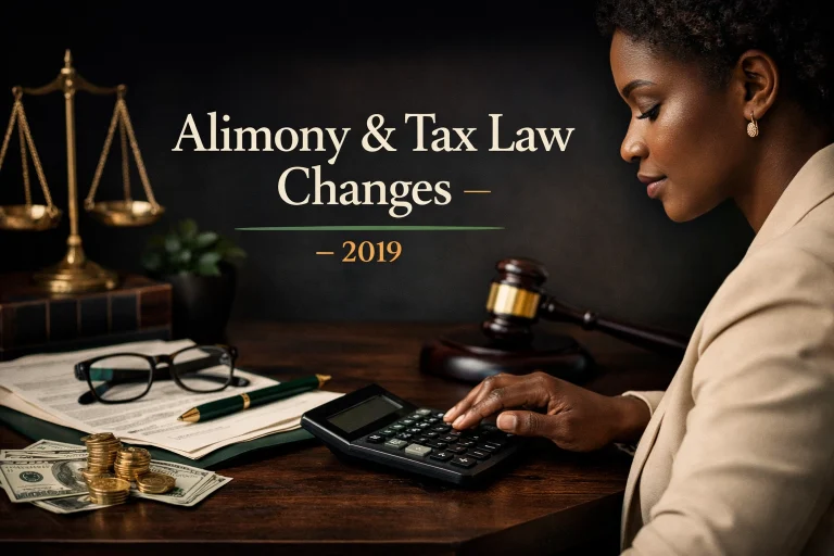 Alimony & Tax Law Changes – 2019