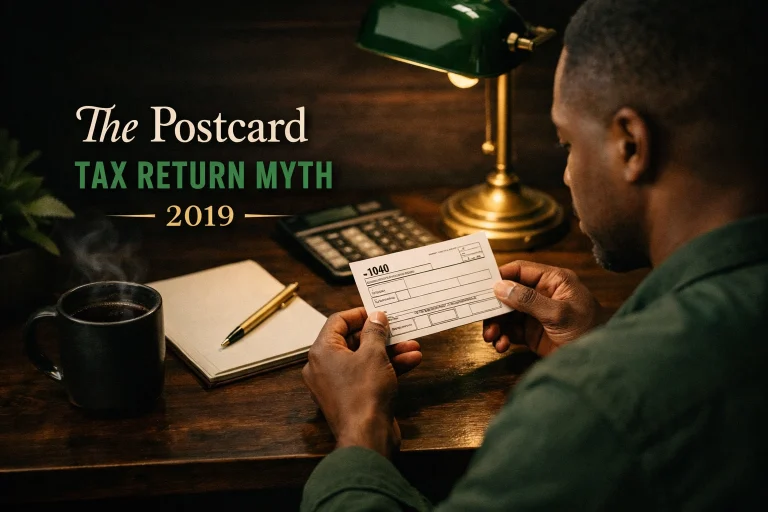 The Postcard Tax Return Myth – 2019
