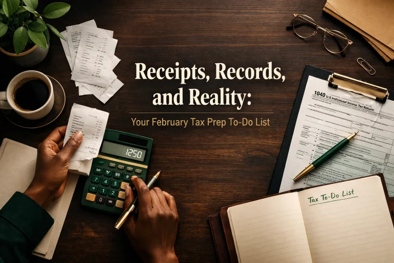 Receipts, Records, and Reality: Your February Tax Prep To-Do List
